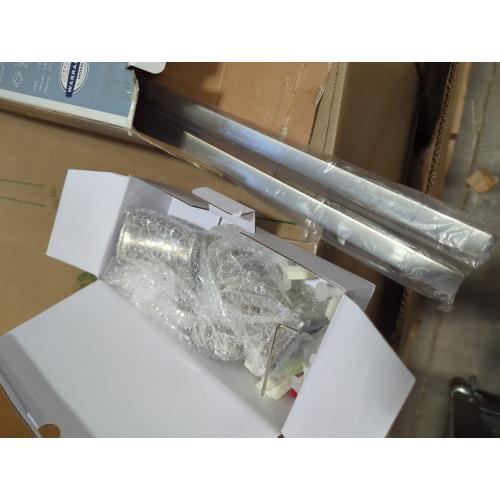 Brushed Nickel Hensley 24 in. Double Towel Bar with Press and Mark in Brushed Nickel