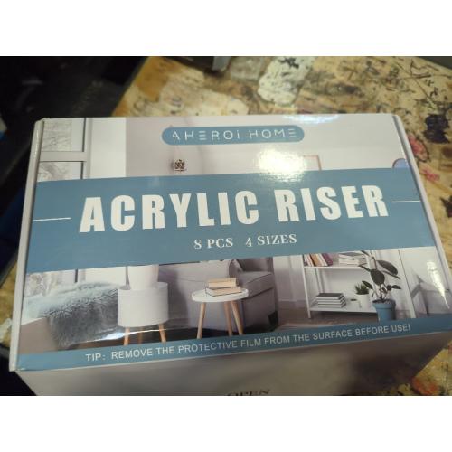 Aheroi  Home 8 Pcs Acrylic  4 sizes Sign Holder 8.5 x 11, Horizontal Clear Sign Holders 8.5 x 11, L-Shape Acrylic Paper Holder, Plastic Sign Holder Paper Holder Display Stand for Menu Document Picture Frames