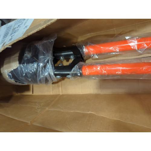 Post Hole Digger, Heavy Duty with Fiberglass Handle, Carbon Steel Blades, 58 Inches, Orange & Black