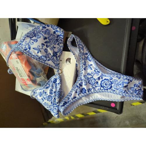 Size XS Women's Floral Printed Bathing Suit Halter Paisley Summer Swimsuit Bikinis Set