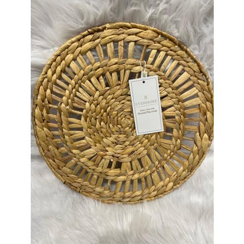 Everhome, water hyacinth, Round Placement, Set of 6
