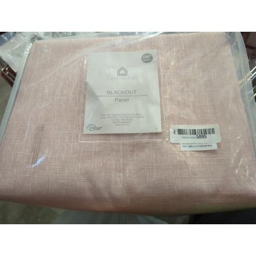 Central Park Pink Full Blackout Curtain with Liner Heavy Linen Texture Thermal Insulated Energy Efficient Window Treatment Drapes 84 Inches Long with Grommet for Bedroom, Rose Pink, 50x84, 2 Panels