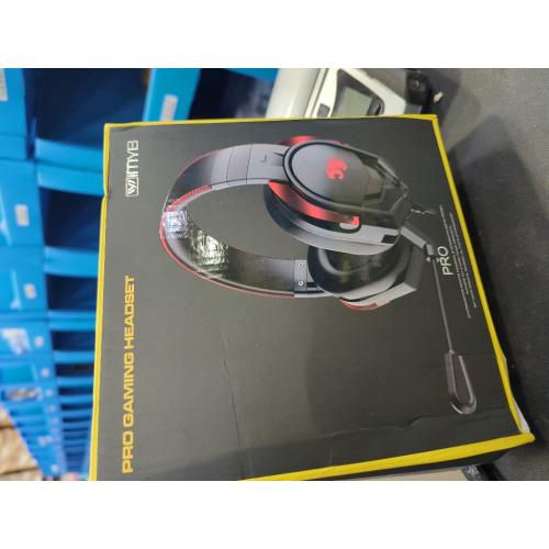 Black and Red A88 Gaming Headset with Microphone, Stereo Wired Noise Cancelling Over-Ear Headphones with Mic for Pc, Ps5, Xbox One Series X/s, Ps4, Computer, Laptop, Mac, Nintendo, Gamer (Red)
