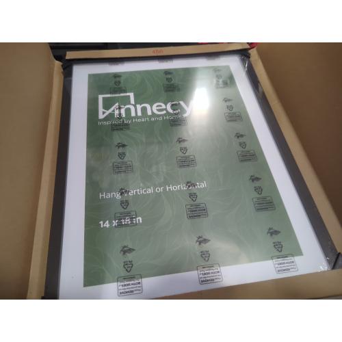 11x18bPicture Frame, Display Pictures 8x10 with Mat or 11x18 Without Mat, Wall Hanging Photo Frame, Black, 1 Pack