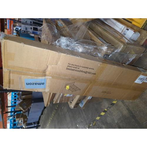 OLEVS Queen Bed Frame with Headboard Metal Platform Bed Queen Size with USB Charging Station and LED Lights, No Box Spring Needed