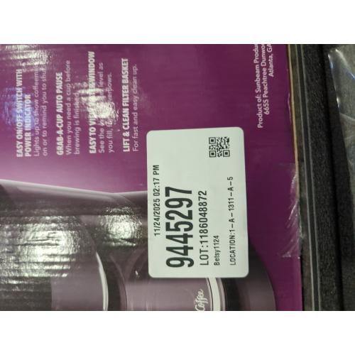 Mr. Coffee 12-Cup Switch Coffee Maker Black