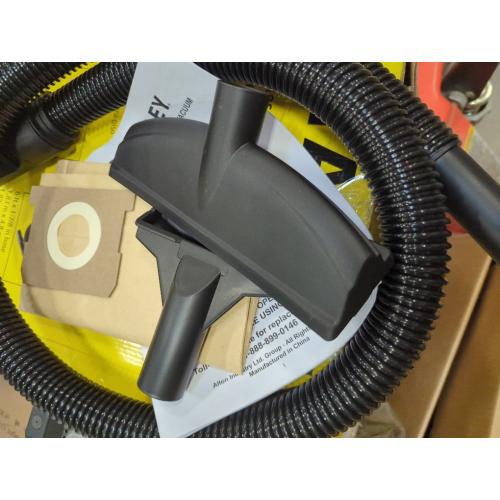 STANLEY Wet/Dry Vacuum SL18115, Stainless Steel Tank, 5 Gallon 4HP Shop Vacuum, Portable Style Ideal for Home/Shop/Jobsite Dust Collection Job with Vacuum Attachments, Silver Yellow