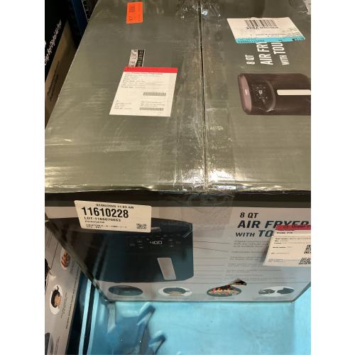 Bella PRO - 8-qt. Touchscreen Air Fryer with Divided Basket - Matte Black