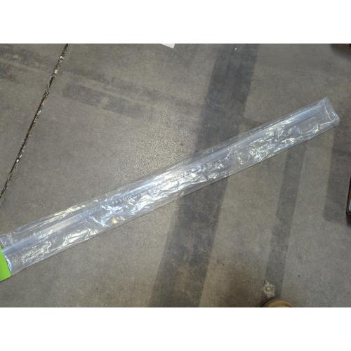 Prime-Line M 6256 Frameless Shower Door Bottom Seal for 1/4 in. Thick Glass Doors, Dual Flap and 45 Degree Drip Guard, 36 in., Clear Vinyl (Single Pack)