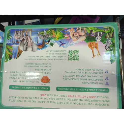 W&O Jungle Adventure Kids Tent with Jungle Call Button, Jungle Activity Book and LED Lights - Epic Pop Up Tent for Boys & Girls - Perfect for Indoor & Outdoor Adventures