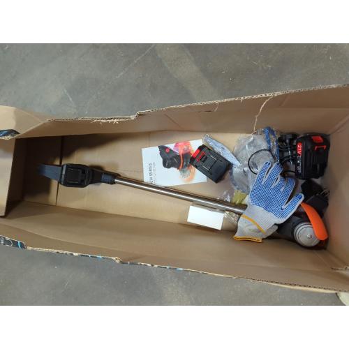 Weed Wacker Battery Operated, 21V 2Ah Battery Powered Weeder String Trimmer with 2 Batteries and 3 Blades, Weeder Lightweight Powerful Weeder Battery Powered for Yard and Garden Weeder (Black)