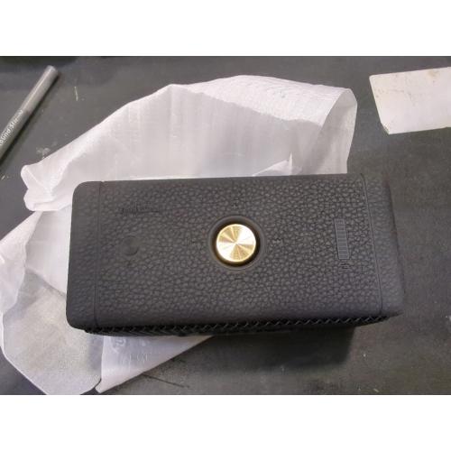 Black & Brass Marshall Emberton II Portable Bluetooth Speaker, Black & Brass