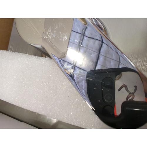 Multi-Function LED Lights Shower Panel System Black, 5 in 1 Shower Panel Include Rainfall & Waterfall Shower Head, 3 Pcs Adjustable Massage Jets, Handheld Shower, Tub Spout