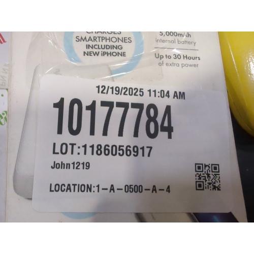 myCharge 5000mAh Power & Go Power Bank - White