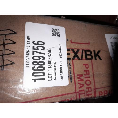 Furinno Turn-N-Tube 4-Tier Wide Display Shelf, Espresso/Black