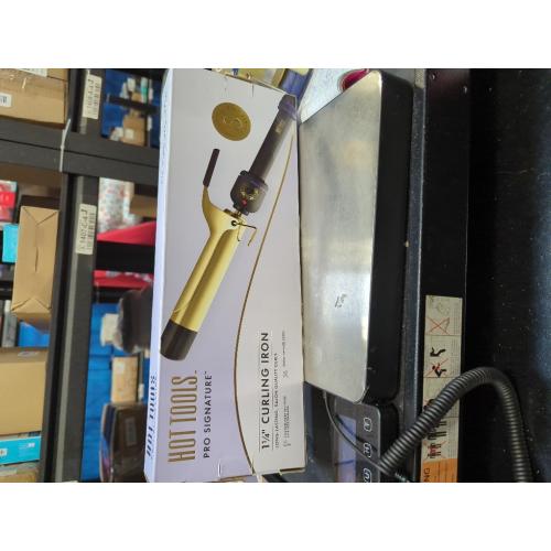 HOT TOOLS (2018 MODEL) Pro Artist 24K Gold Curling Iron | Long Lasting, Defined Curls (1-1/4 in)