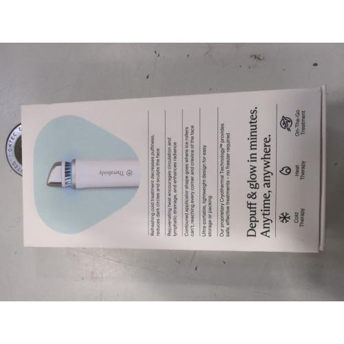 White Therabody TheraFace Depuffing Cold & Heat Facial Treatment Wand - White