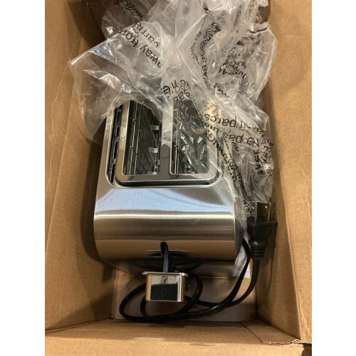 Oster 2-Slice Toaster with Extra Wide Slots, Bagel Toaster, Stainless Steel