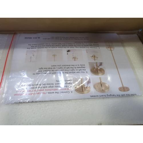 Color brass ALICE HOUSE Mini Modern Pendant Lighting Over Kitchen Island, Brushed Brass Hanging Lamp, Contemporary Farmhouse Glass Pendant Light for Dining Room, Bathroom, ETL Listed, AL2218-P1