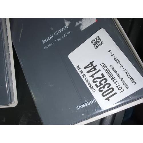 Samsung Carrying Case (Book Fold) for 8.7 Samsung Galaxy Tab A7 Lite Tablet - Gray - Ding Resistant