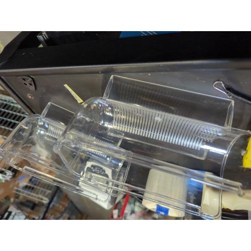 2 Pack Plastic Stackable Water Bottle and Wine Rack Storage Organizer for Kitchen Countertops, Pantry, Fridge, Clear