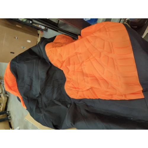 FH Group Full Set Travel Master Car Seat Covers, Airbag and Split Rear Car Seat Cover Universal Fit Interior Accessories for Cars Trucks SUV, Automotive Seat Covers, Orange