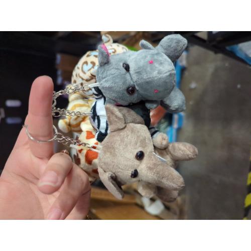Tezituor 6-Pack Small Stuffed Animals Bulk Plush Toys, 6 Mini Cute Stuffed Animal Keychains for Kids, Mini Plushies Bulk Stuffed Animals for Christmas, Easter, Birthday, Party and Decor