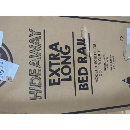 White HideAway Extra Long Bed Rail