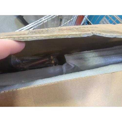 Size 40.6 x 39 Carbon Steel Handrail for Outdoor 3 Steps, 40.6 L x 39 H, Upgraded Exterior Decking Railing for Porch, Deck, Easy to Install for Concrete/Brick/Wood, Screw Kit Included #LYFS03BK-US