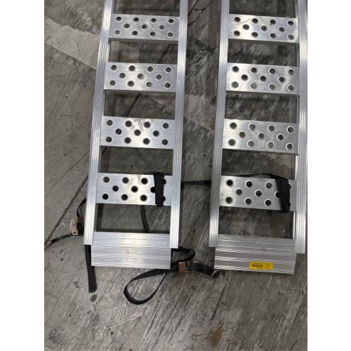 Aluminum Fixed S-Curve Ramp with Treads (2pk) – Easily and Safely Load and Unload Your Light Equipment, Lawn Tractors, ATVs and More, 12” W x 90”