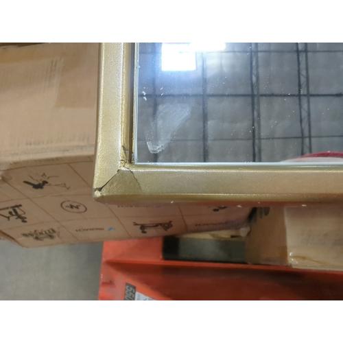 Size 70 x100 cm Mirror Simple Bathroom Mirror Bedroom Vanity Mirror Special-Shaped Makeup Mirror Bathroom Wall-Mounted Mirror Retro Entrance Mirror (Color : A Size : 70 * 100CM)