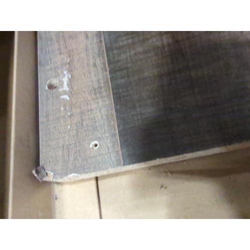 Signature Design by Ashley Trinell Rustic Entertainment Center Bridge, Sold Seperately, Brown with Gray Planked Finish