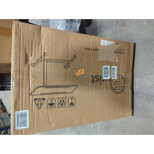 Laptop Table Mobile Adjustable Height Portable Desk Notebook Swivel PC Computer Rolling Desk with Wheels, Laptop Stand for Couch Bedside Hospital Bed Table