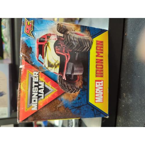 Monster Jam, Marvel Iron Man RC Monster Truck, 1:24 Scale, Kids Toys for Boys and Girls Ages 4 and up