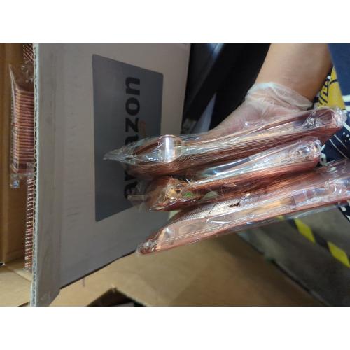 Heavy Duty Plastic Silverware Set - 300 Disposable Rose Gold Utensils (100 Forks, 100 Spoons & 100 Knives) for Party, Birthday, Wedding