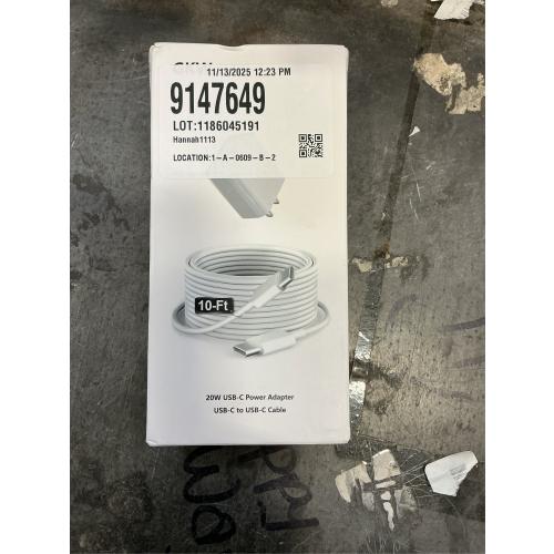 30W iPhone 17 16 15 Chrager Fast Charging for iPhone 17 16 Pro Max 15 Plug iPad USB C, 30 Watts Type-c Gan PPS Wall Chrager Plug Block & Long 10ft USB C to C Cable, 1Pack White