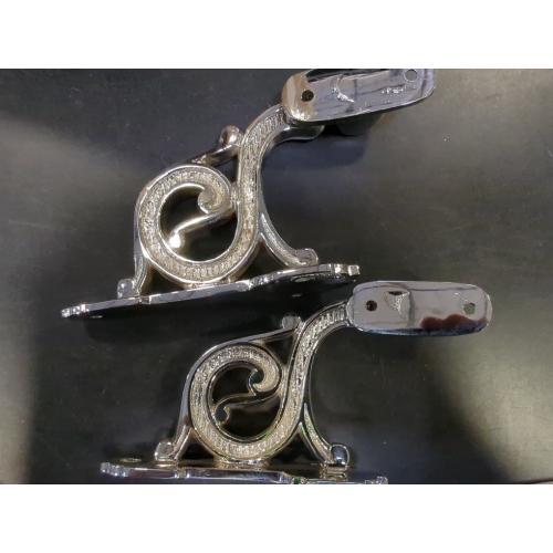 Adonai Hardware Decorative Brass Handrail Bracket (Polished Chrome)- Supplied as 2 Pieces per Pack