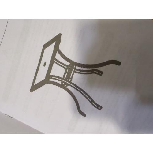 Costway Square Glass Patio Table With Umbrella Holder