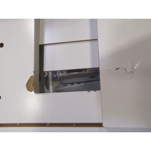 Modern High Gloss Nightstand With Charging Station White