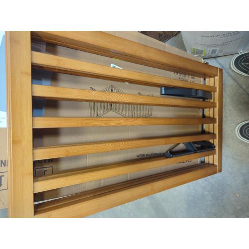 Dog Gate 32 Tall Foldable Dog Gate for Doorways Freestanding Pet Gate for Dogs Indoor (Walnut, 3 Panel)