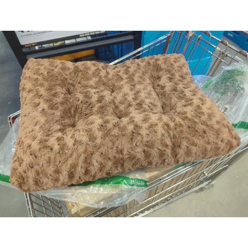 Size Small Color brown  Washable Dog Bed Deluxe Plush Dog Crate Beds Comfy Kennel Pad Anti-Slip Pet Sleeping Mat for Large, Jumbo, Medium, Small Dogs Breeds