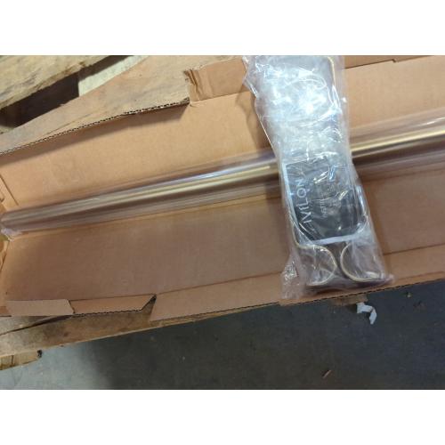 Ivilon Drapery Window Curtain Rod - End Cap Style Design 1 Inch Pole. 48 to 86 Inch Color Warm Gold