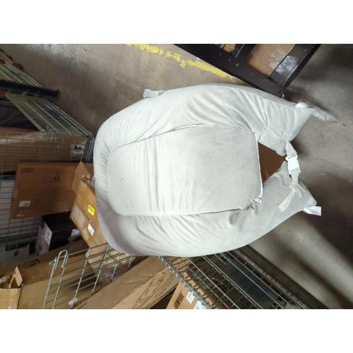 White, Black hearts, Grey Organic Cotton Baby Lounger – Reversible, Portable, Soft & Breathable with Washable Cover | Perfect for Awake-Time Use Only-Black Heart