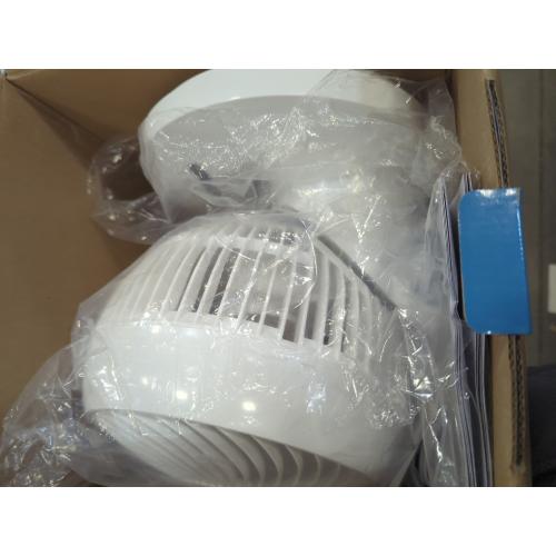 Size 5.9 Color White  360° Oscillating Fan with Remote and Timer, 3 Speed Settings, 5.9 in. Fan diameter White