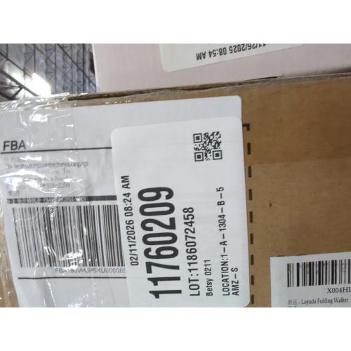 Folding Walker with Basket and Glide Skis, 5 Wheels Lightweight Walkers for Seniors and Adults, Supports Up to 350 Pounds, Adjustable Height, Compact Standard Walker