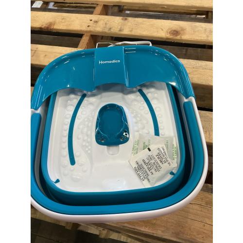 Homedics Smart Space Bubble Mate Collapsible Foot Spa, Heat-Maintaining, Bubble Massage with Pumice Stone and Splash Guard