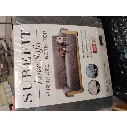SureFit Pet Protector Sofa Furniture Cover in Gray