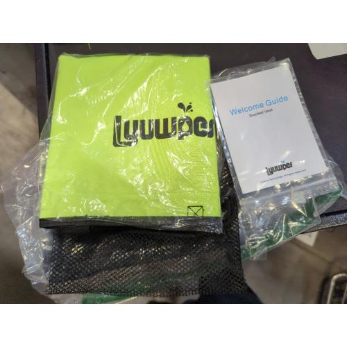 Lime Green Inflatable Snorkel Vest Adult Snorkeling Jackets Free Diving Swimming Safety Load Up to 220 Ibs