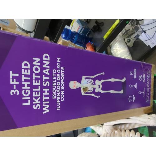 Haunted Living 3-ft Lighted Standing Skeleton