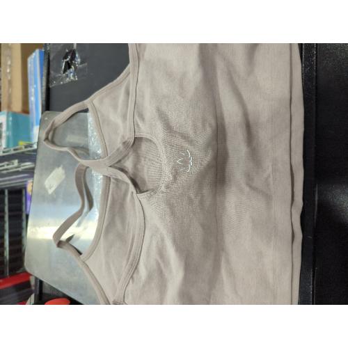 Size large Beyond Yoga Women's Slim Racerback Cropped Tank – Stratum Tech Sports Bra, Ultra Soft UPF 50  Cami Top with Built-in Bra